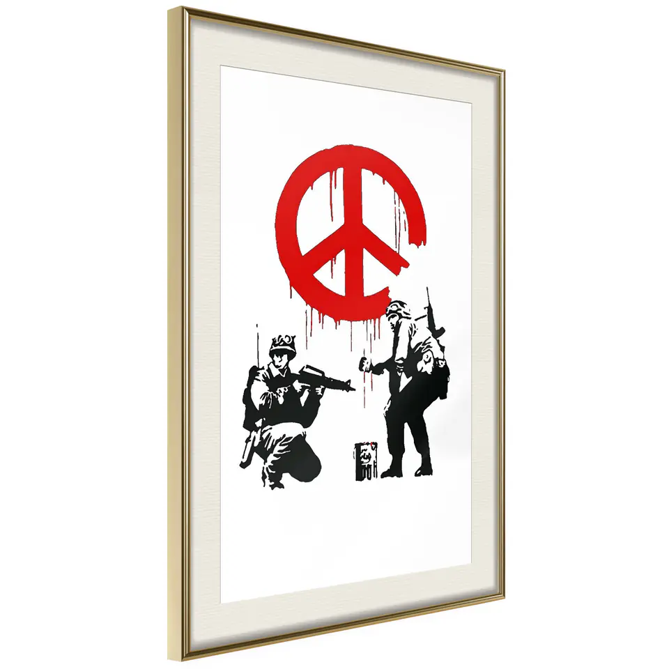 ⁨Plakat - Cnd Soldiers [Poster] (rozmiar 20x30, wykończenie Rama złota z passe-partout)⁩ w sklepie Wasserman.eu