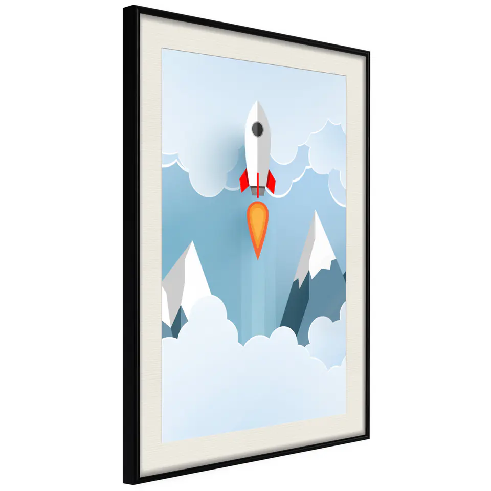 ⁨Poster - Bye Pa Earth! (size 20x30, finish Frame black with passe-partout)⁩ at Wasserman.eu