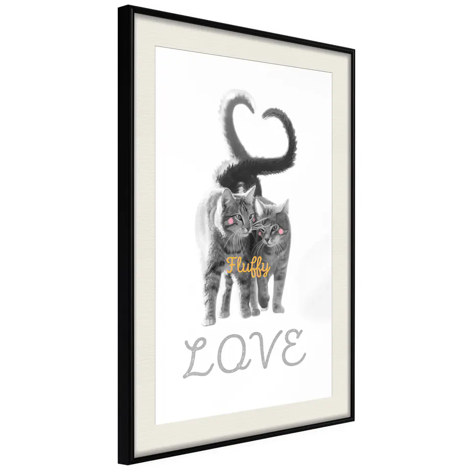 ⁨Poster - Side by side (size 20x30, finish Black frame with passe-partout)⁩ at Wasserman.eu