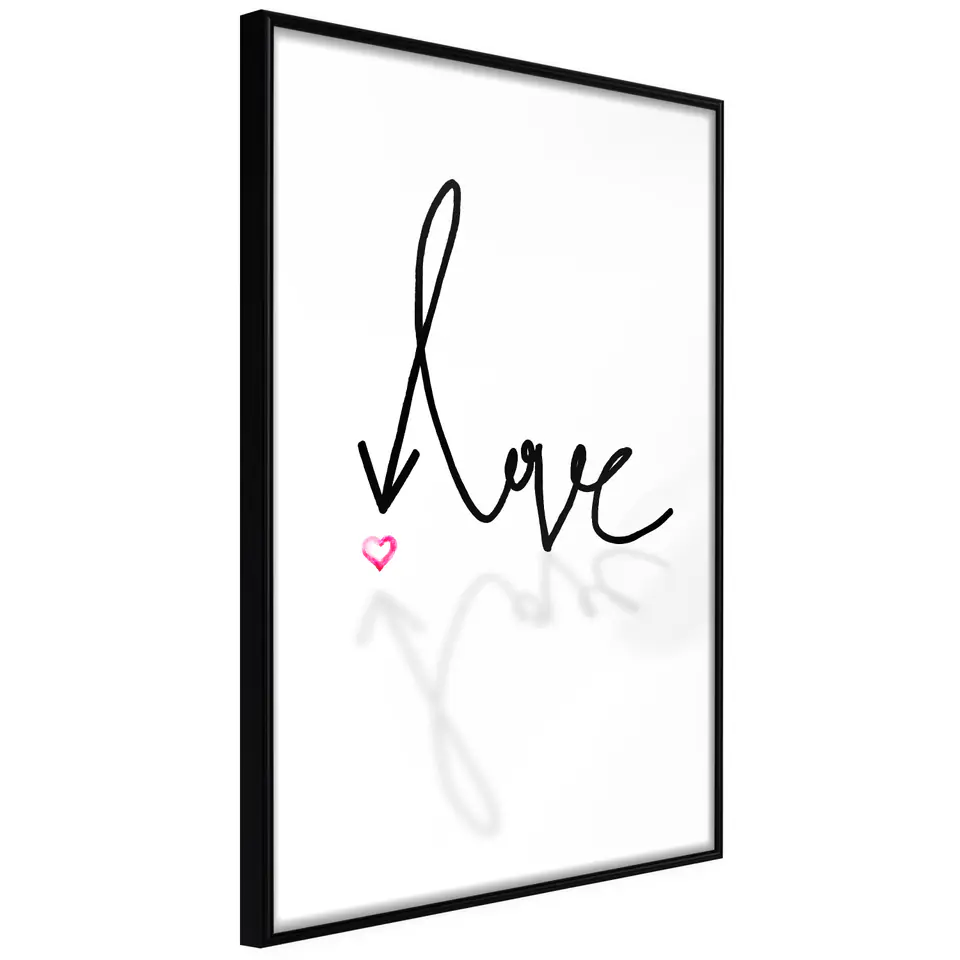 ⁨Poster - Where is love? (size 20x30, finish Frame black)⁩ at Wasserman.eu