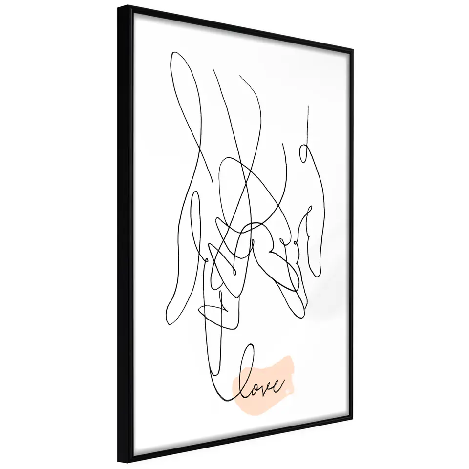 ⁨Poster - Complicated love (size 20x30, finish Frame black)⁩ at Wasserman.eu