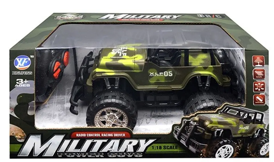 Car R/C Military Jeep with charger at Wasserman.eu