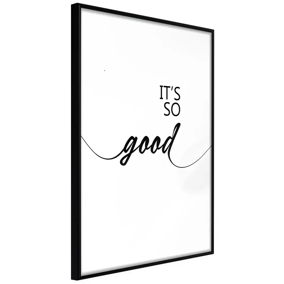 ⁨Plakat - It's so Good [Poster] (rozmiar 20x30, wykończenie Rama czarna)⁩ w sklepie Wasserman.eu