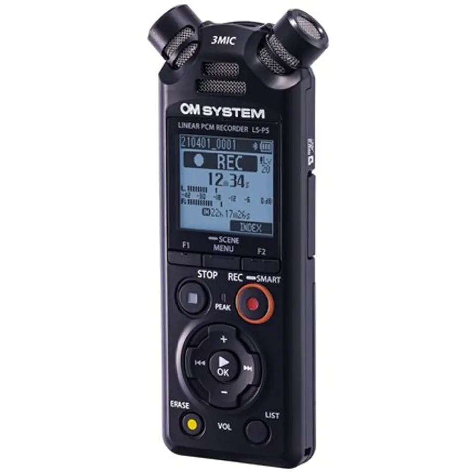 ⁨Olympus | Linear PCM Recorder | LS-P5 | Black | Microphone connection | MP3 playback | Rechargeable | FLAC / PCM (WAV) / MP3 | 5⁩ w sklepie Wasserman.eu