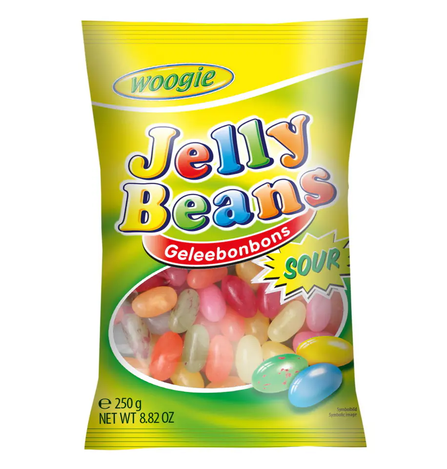 ⁨Woogie Jelly Beans Żelki Kwaśne 250 g⁩ w sklepie Wasserman.eu