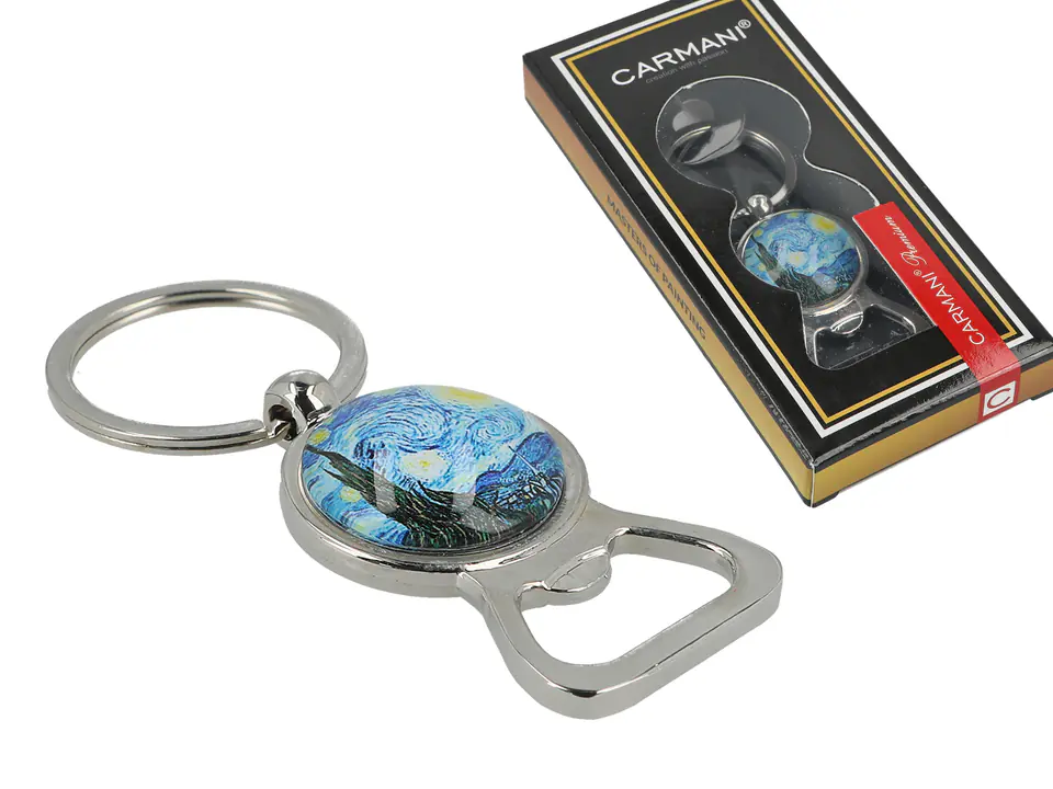 ⁨Opener/Keychain - V. van Gogh, Starry Night (CARMANI)⁩ at Wasserman.eu