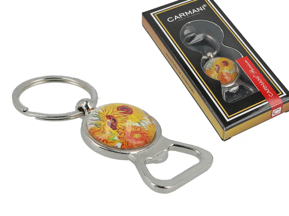 ⁨Opener/Keychain - V. van Gogh, Sunflowers (CARMANI)⁩ at Wasserman.eu