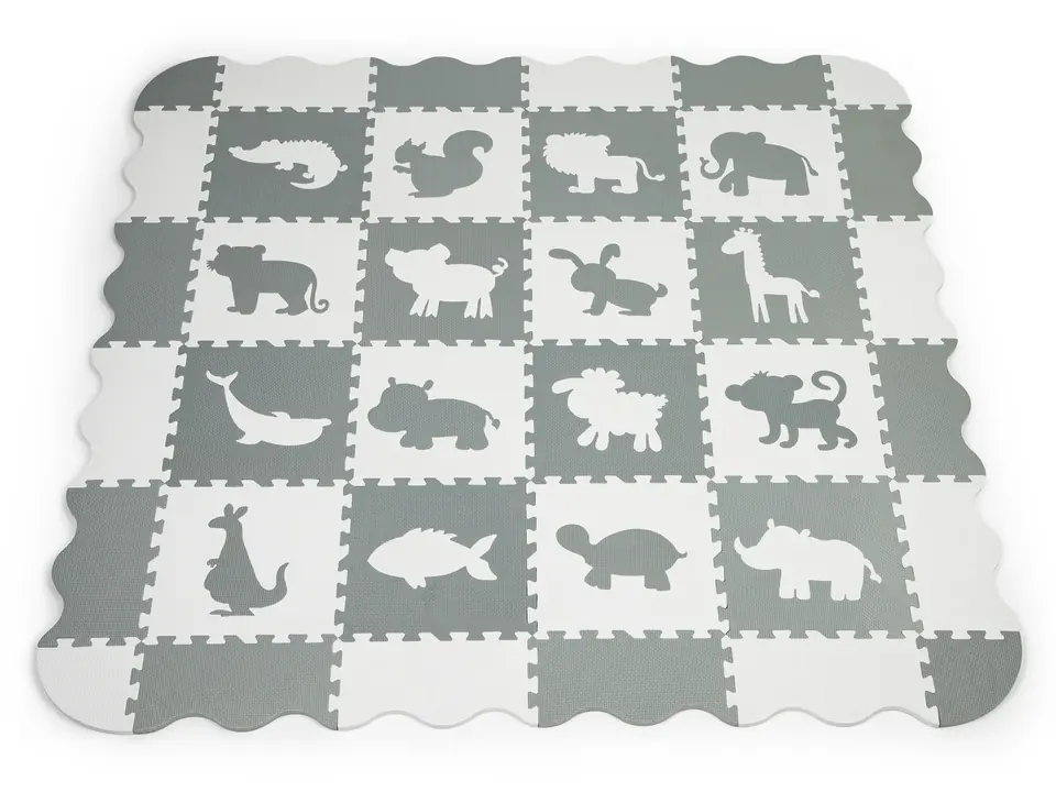 Mata piankowa z płotkiem puzzle suchy basen 36 elementów ECOTOYS w sklepie Wasserman.eu