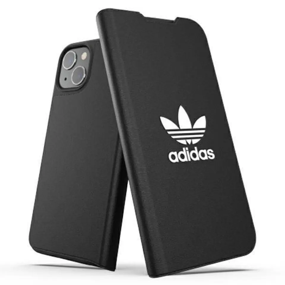 ⁨Oryginalne Etui IPHONE 13 Adidas OR Booklet Case BASIC czarne⁩ w sklepie Wasserman.eu