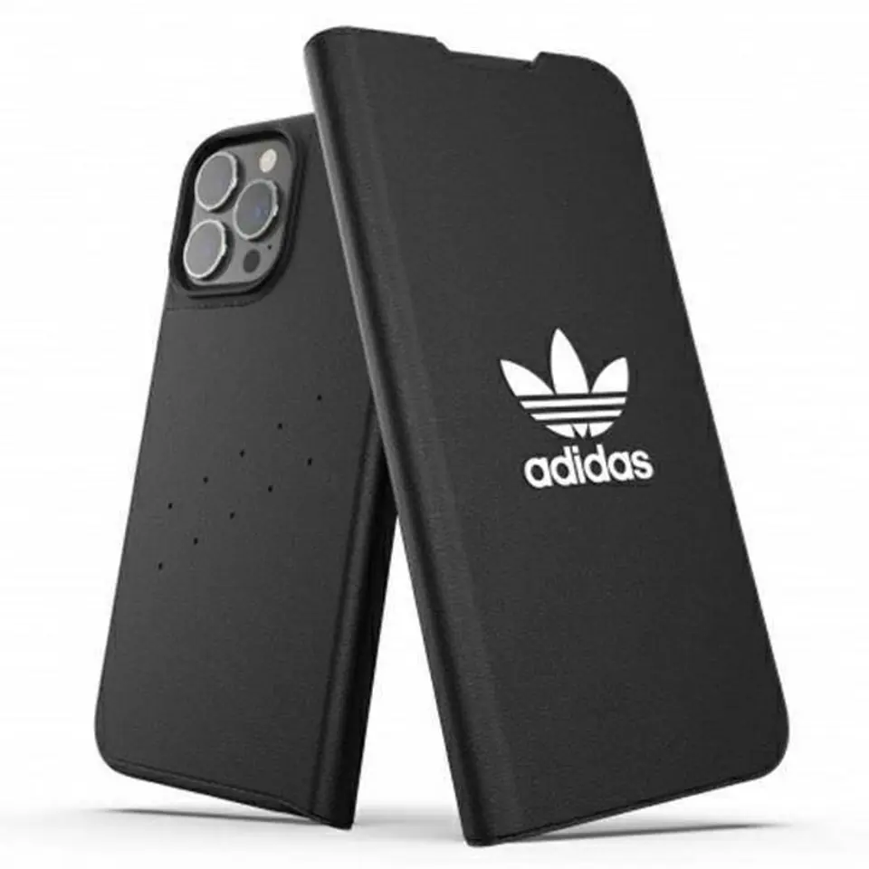 ⁨Oryginalne Etui IPHONE 13 PRO MAX Adidas OR Booklet Case BASIC czarne⁩ w sklepie Wasserman.eu