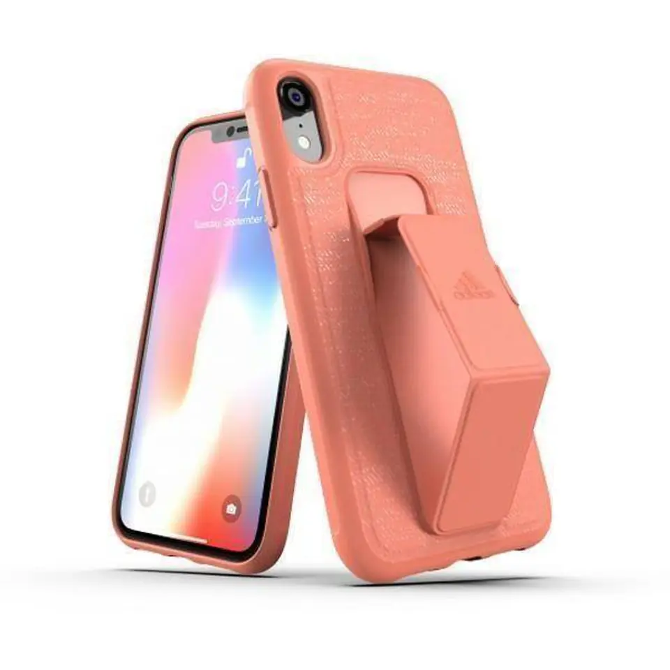 ⁨Oryginalne Etui IPHONE XR Adidas SP Grip Case różowe⁩ w sklepie Wasserman.eu