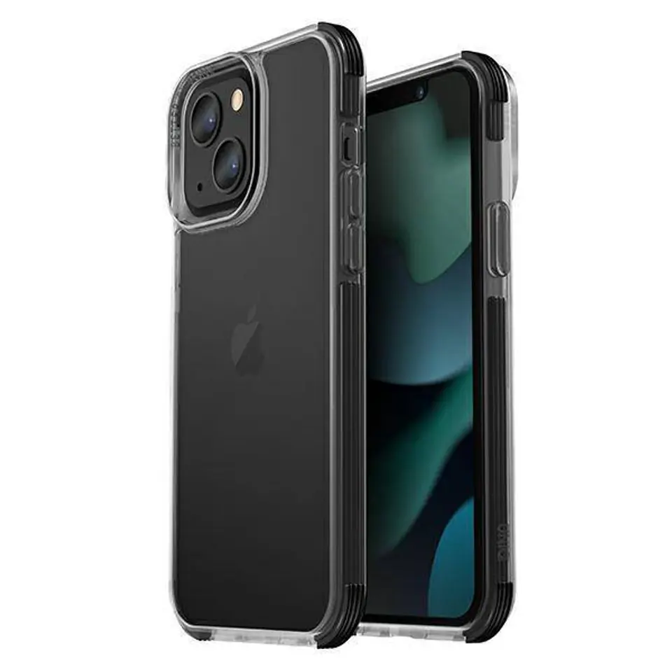 ⁨UNIQ etui Combat iPhone 13 mini 5,4" czarny/carbon black⁩ w sklepie Wasserman.eu