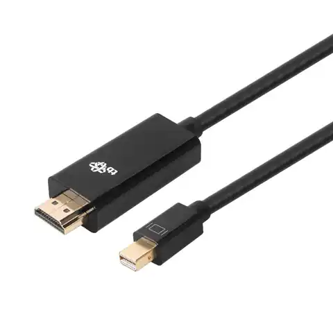 ⁨Kabel HDMI - mini DisplayPort 1,8 m 4k 30Hz czarny⁩ w sklepie Wasserman.eu