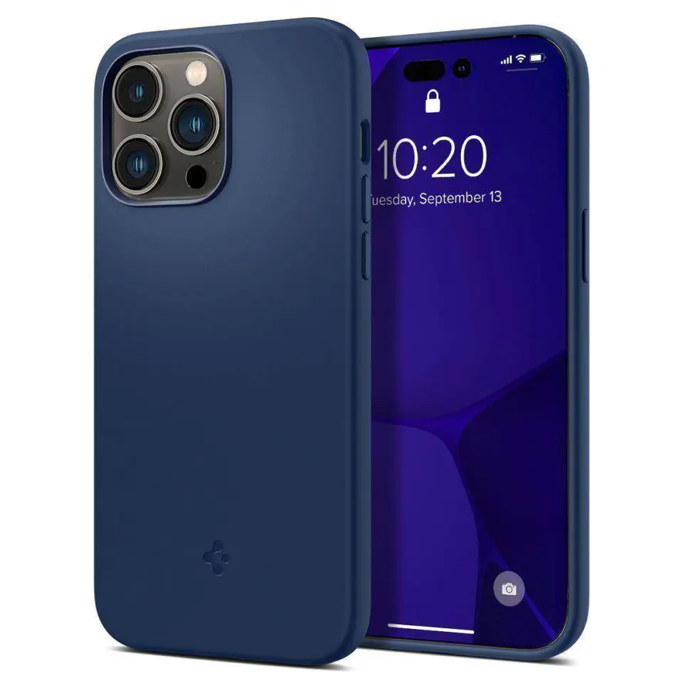 ⁨Spigen Silicone Fit iPhone 14 Pro Max MAG Magsafe navy/navy blue ACS04847⁩ at Wasserman.eu