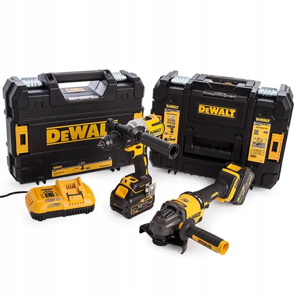 ZESTAW WKRĘTARKA DCD996 + SZLIFIERKA KĄT. DCG414 18V 2*6.0AH w sklepie Wasserman.eu