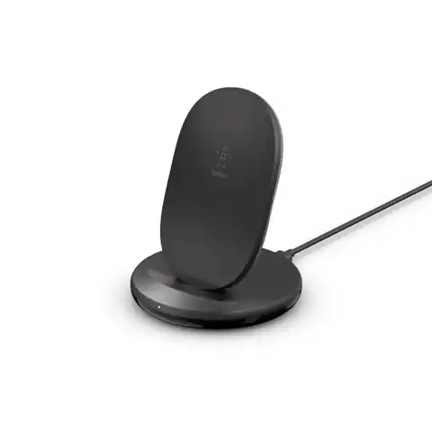 ⁨Charger with Stand 15W Wireless Charging Stand Black⁩ at Wasserman.eu