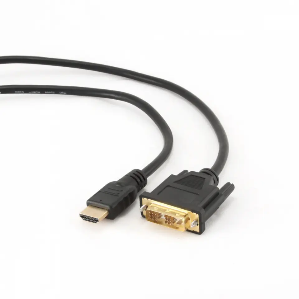 ⁨GEMBIRD HDMI - DVI-D 0.5 m 0.5m /s1x HDMI (wtyk) 1x DVI-D (wtyk)⁩ w sklepie Wasserman.eu