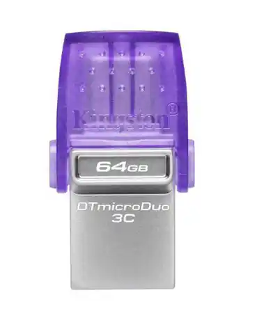 ⁨Pendrive (Pamięć USB) KINGSTON 64 GB Szaro-fioletowy⁩ w sklepie Wasserman.eu