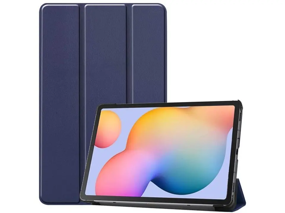 ⁨Etui Alogy Book Cover do Samsung Galaxy Tab S6 Lite 10.4 P610 / P615 Granatowe⁩ w sklepie Wasserman.eu