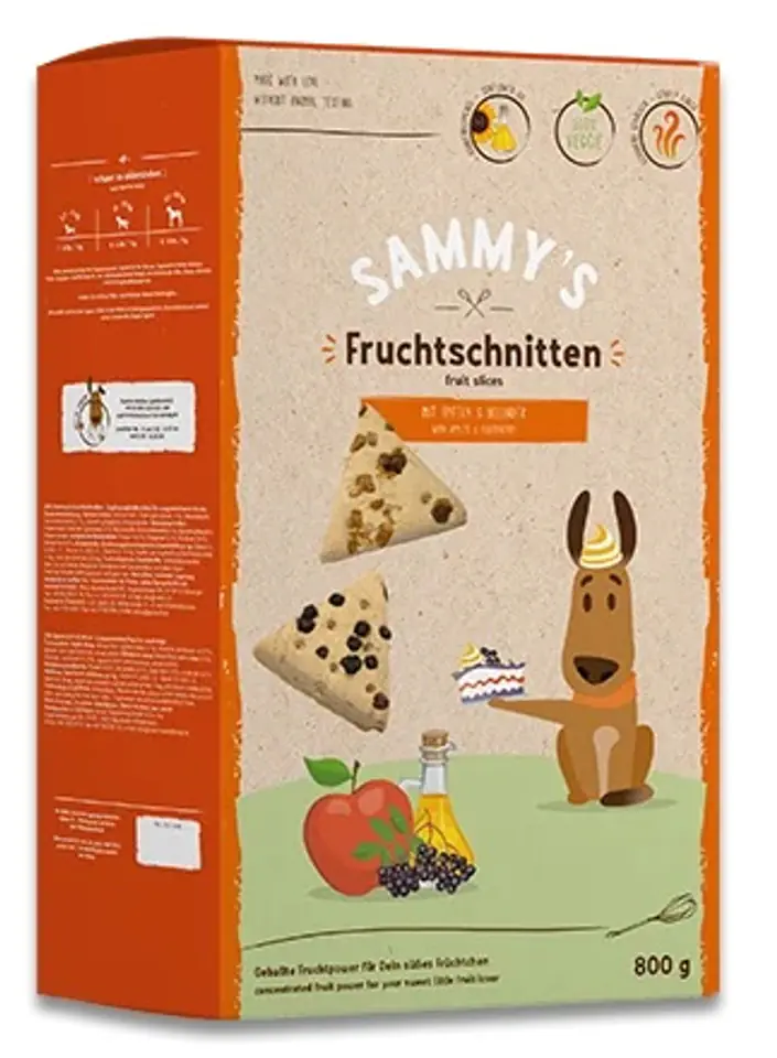 ⁨Bosch SAMMY"S FRUIT SLICES OWOCOWE TRÓJKĄTY 0,8KG⁩ w sklepie Wasserman.eu