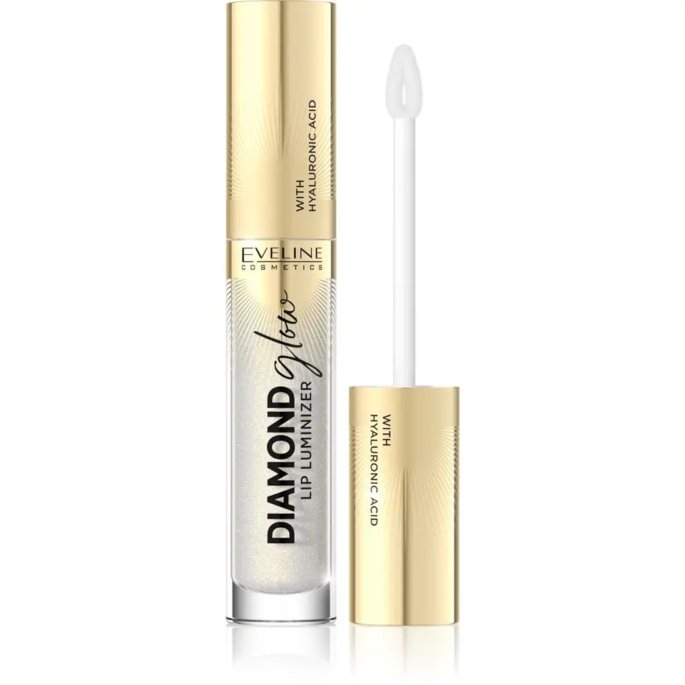 ⁨Eveline Diamond Glow Lip Luminizer Lip Gloss with Hyaluronic Acid No. 07 4.5ml⁩ at Wasserman.eu