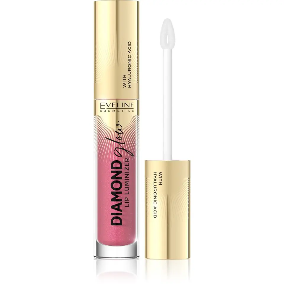 ⁨Eveline Diamond Glow Lip Luminizer Lip Gloss with Hyaluronic Acid No. 09 4.5ml⁩ at Wasserman.eu