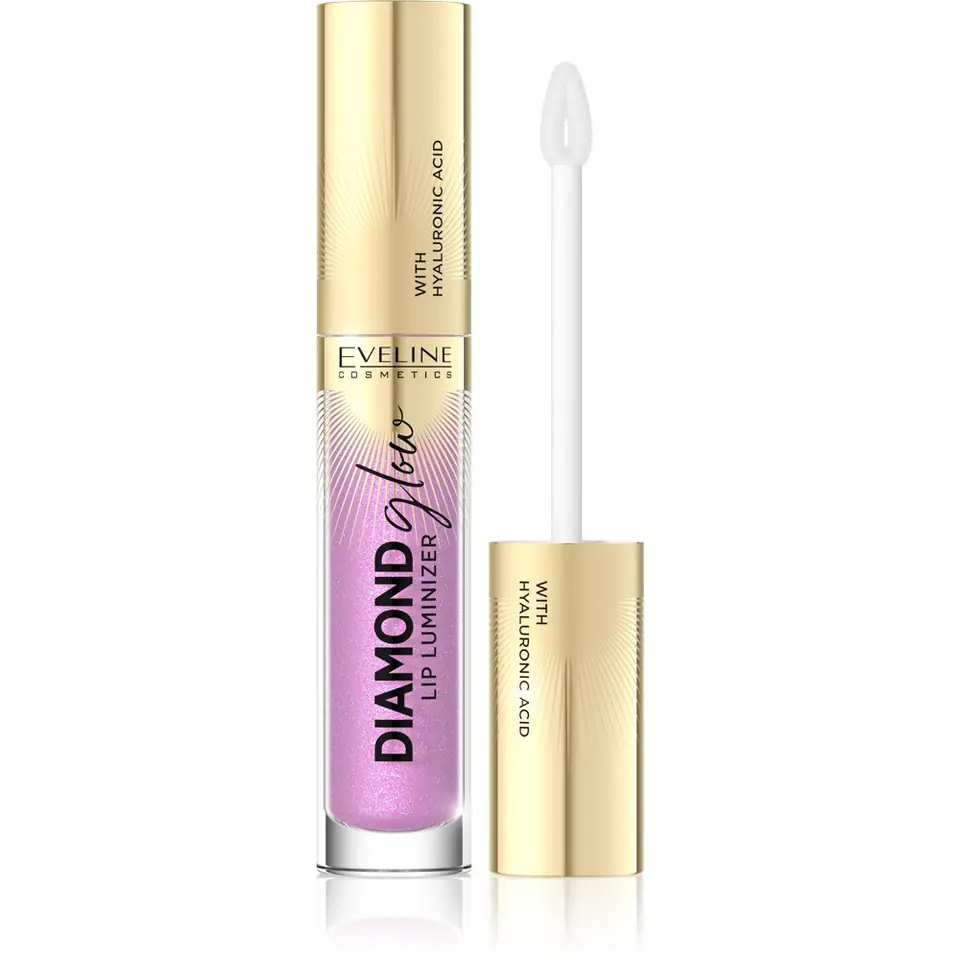 ⁨Eveline Diamond Glow Lip Luminizer Lip Gloss with Hyaluronic Acid No. 10 4.5ml⁩ at Wasserman.eu