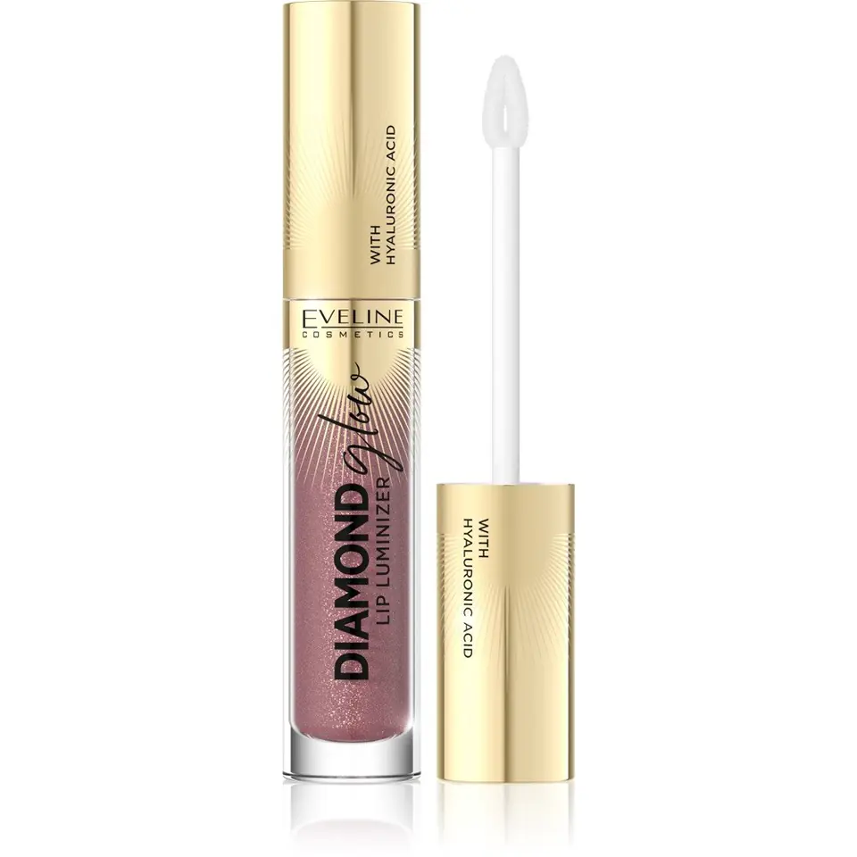 ⁨Eveline Diamond Glow Lip Luminizer Lip Gloss with Hyaluronic Acid No. 11 4.5ml⁩ at Wasserman.eu