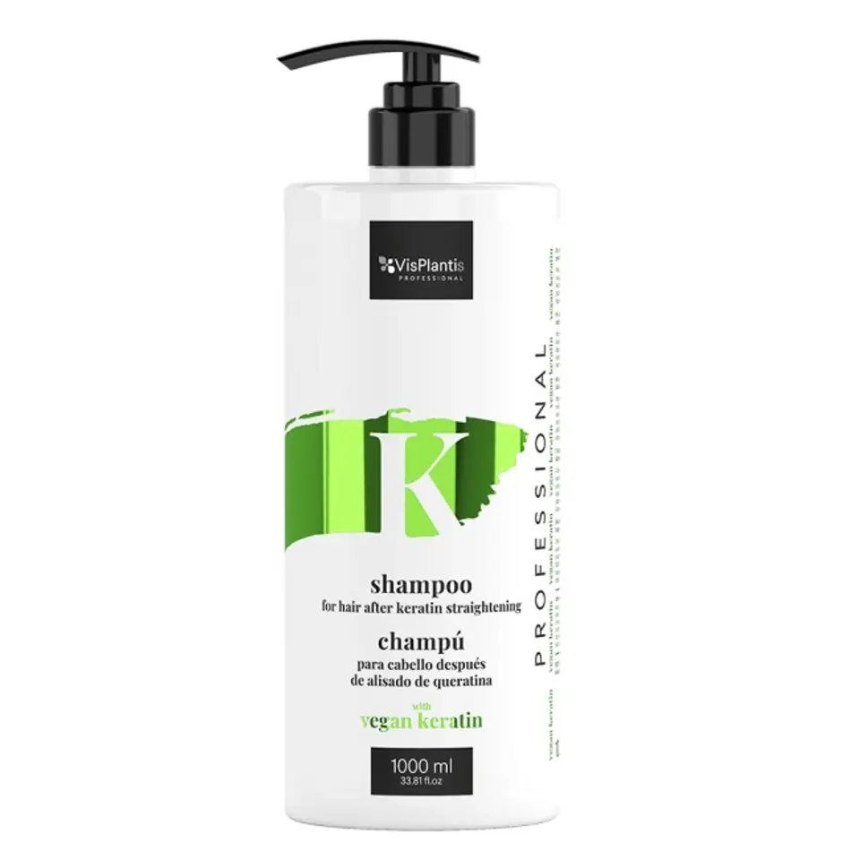 ⁨Vis Plantis Professional Szampon do włosów po keratynowym prostowaniu - Vegan Keratin 1000ml⁩ w sklepie Wasserman.eu