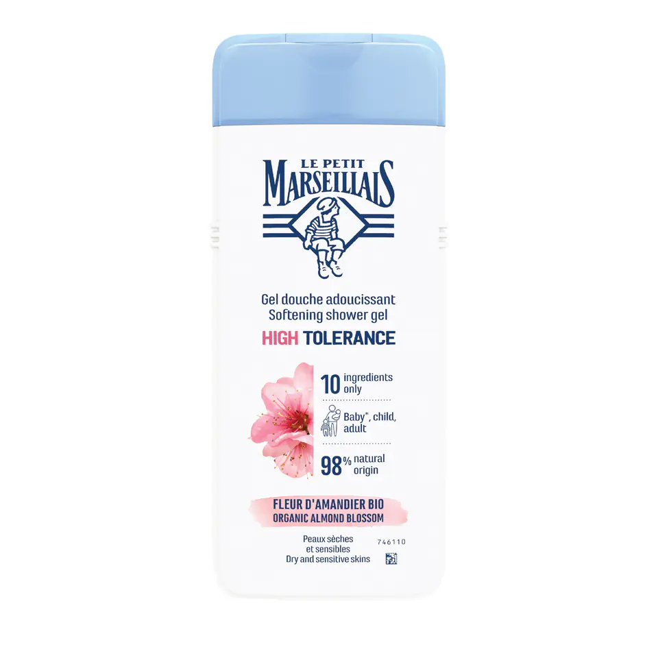 ⁨Le Petit Marseillais Shower Gel High Tolerance - Bio Organic Almond Blossom 400ml⁩ at Wasserman.eu