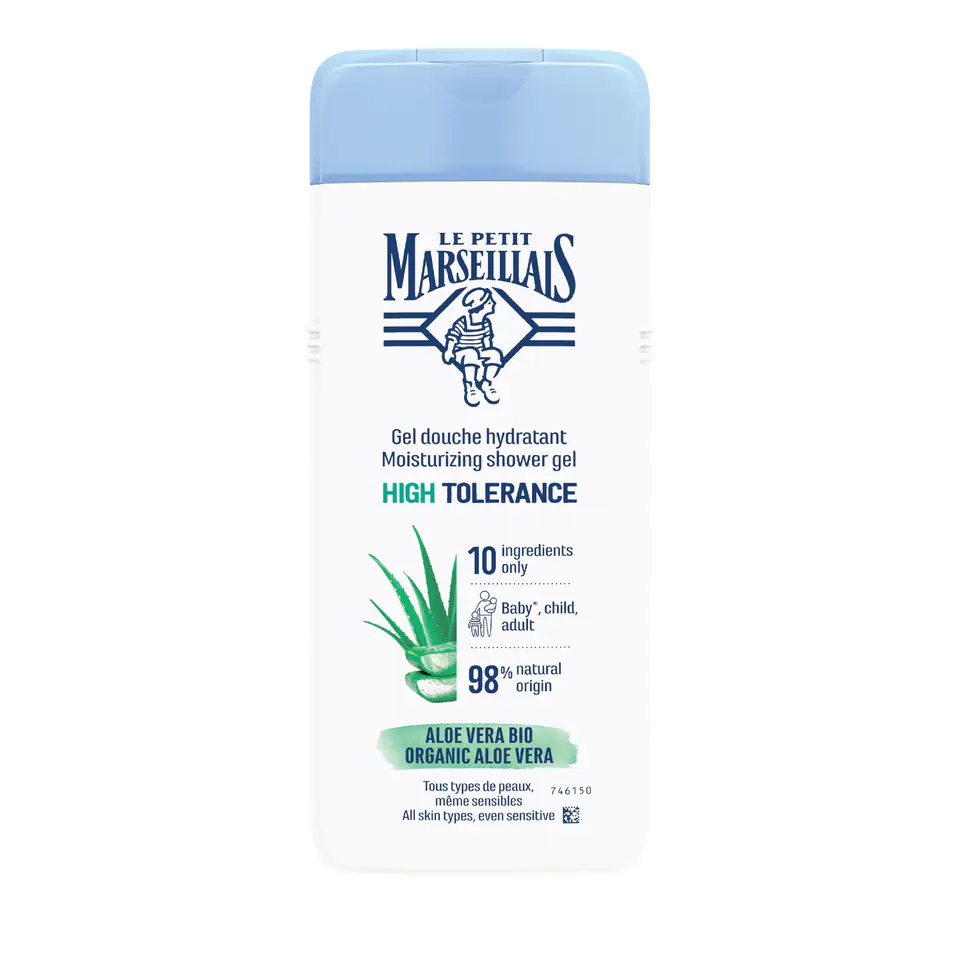 ⁨Le Petit Marseillais Shower Gel High Tolerance - Bio Organic Aloe Vera 400ml⁩ at Wasserman.eu