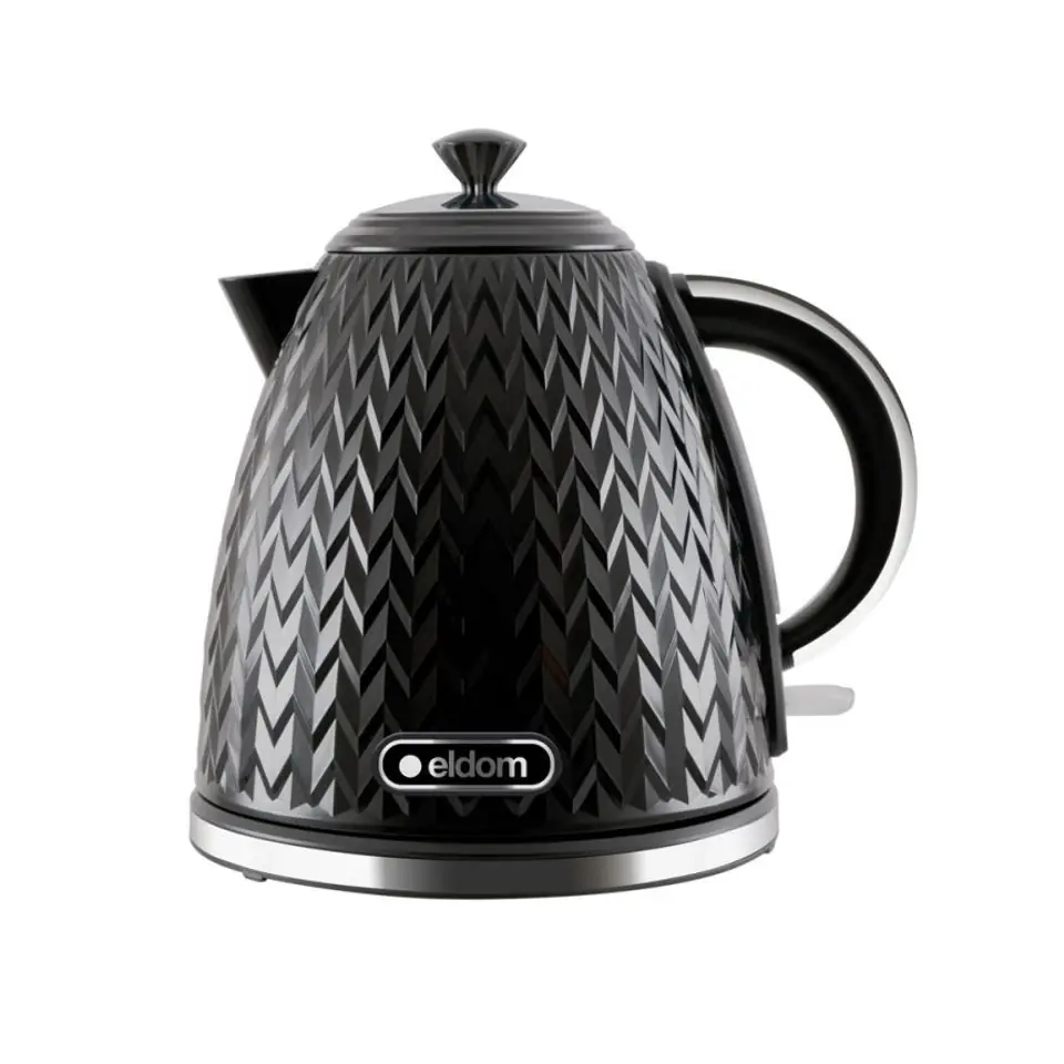 ⁨ELDOM NELA kettle, 1.7 l capacity, 2000 W power, black⁩ at Wasserman.eu