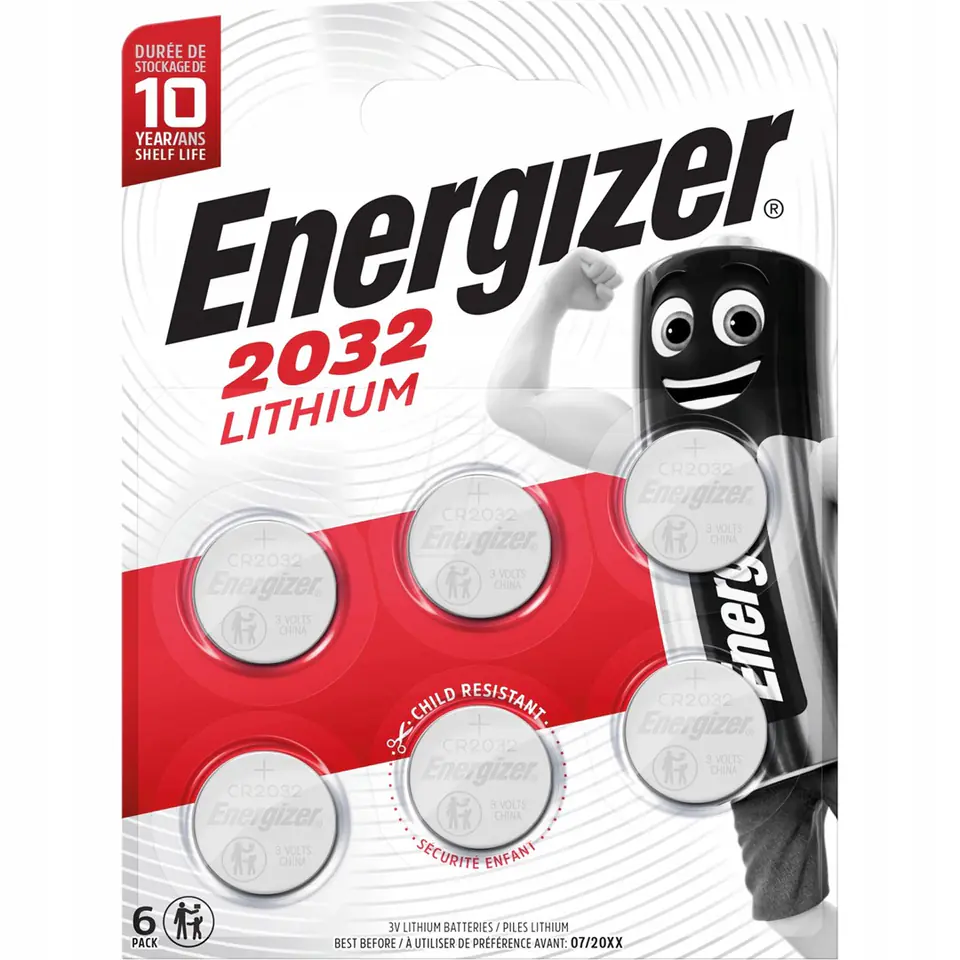 ⁨ENERGIZER BATERIE SPECJALISTYCZNE CR2032 6 SZTUK NEW⁩ w sklepie Wasserman.eu