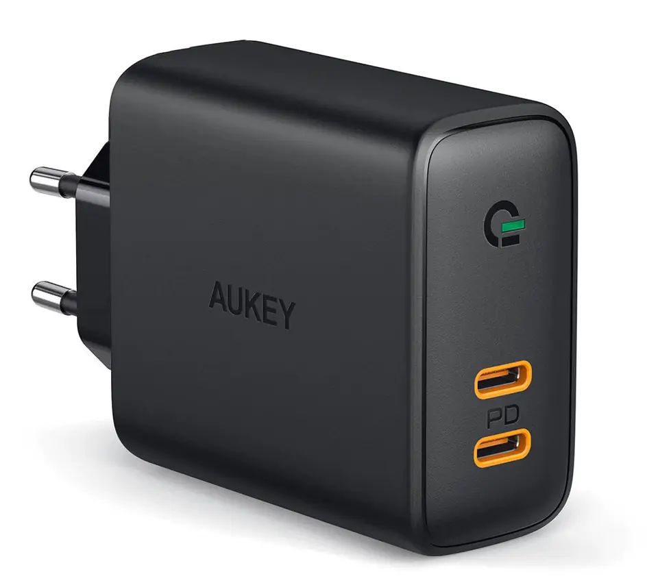 ⁨AUEKY PA-D2 ŁADOWARKA SIECIOWA 36W 2XUSB-C PD⁩ w sklepie Wasserman.eu