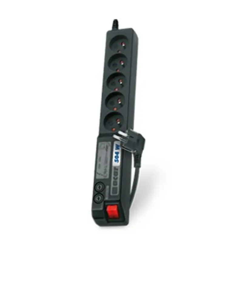 ⁨HSK DATA ALP-ACAR504W---0N surge protector (1,5m; black)⁩ at Wasserman.eu