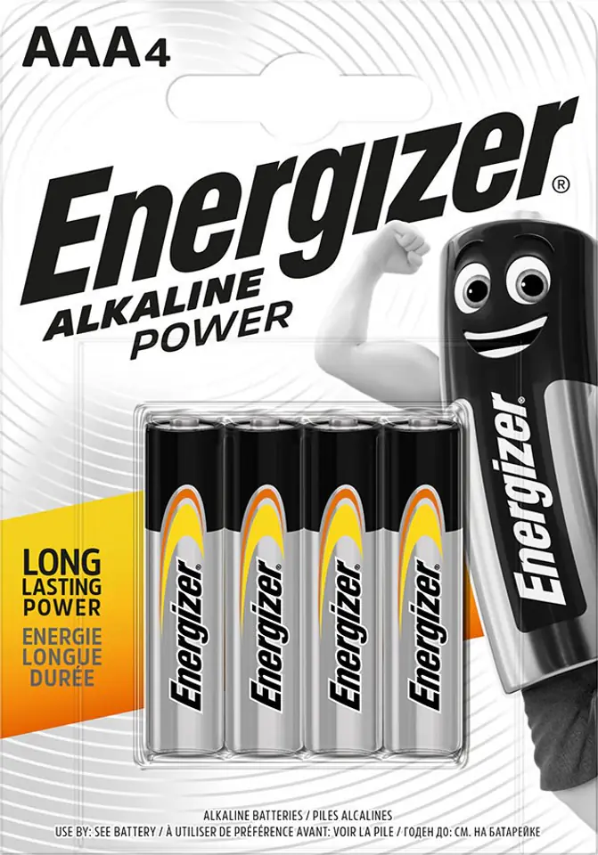 ⁨ENERGIZER BATTERY ALKALINE POWER AAA LR03 4 PIECES⁩ at Wasserman.eu