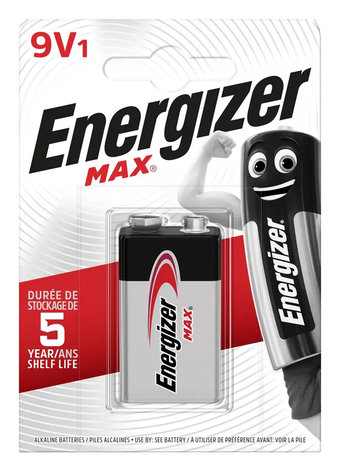 ⁨ENERGIZER BATERIA MAX 9V 6LR61. 1 szt. Opakowanie ECO⁩ w sklepie Wasserman.eu