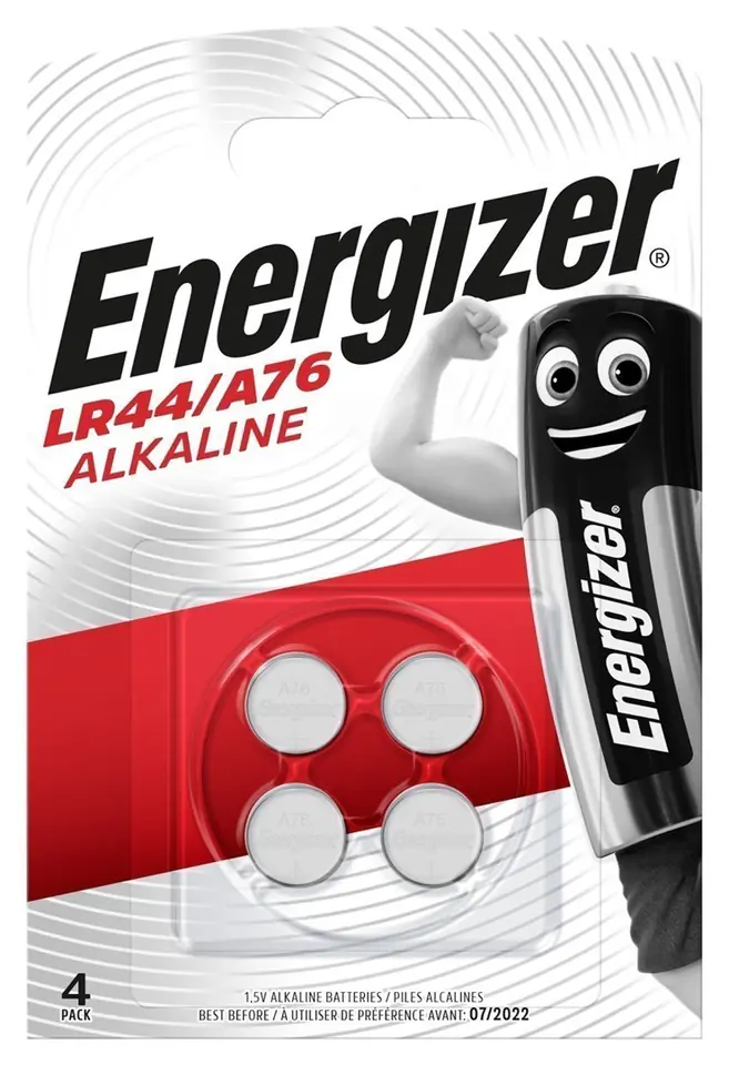 ⁨ENERGIZER BATERIE ALKALINE SPECJALISTYCZNA LR44 A76 4 SZTUKI 1,5V⁩ w sklepie Wasserman.eu