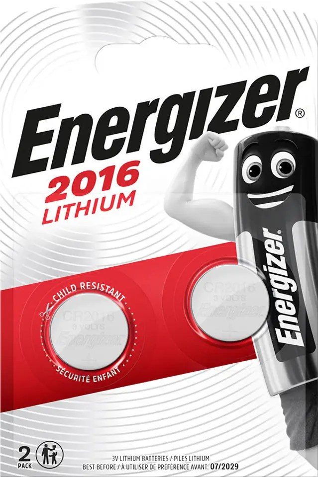 ⁨BATERIE ENERGIZER SPECJALISTYCZNA LITHIUM CR2016 2 SZTUKI 3V⁩ w sklepie Wasserman.eu