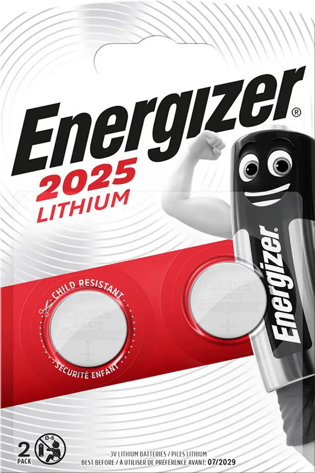 ⁨BATERIE ENERGIZER SPECJALISTYCZNE CR2025 2 SZTUKI⁩ w sklepie Wasserman.eu