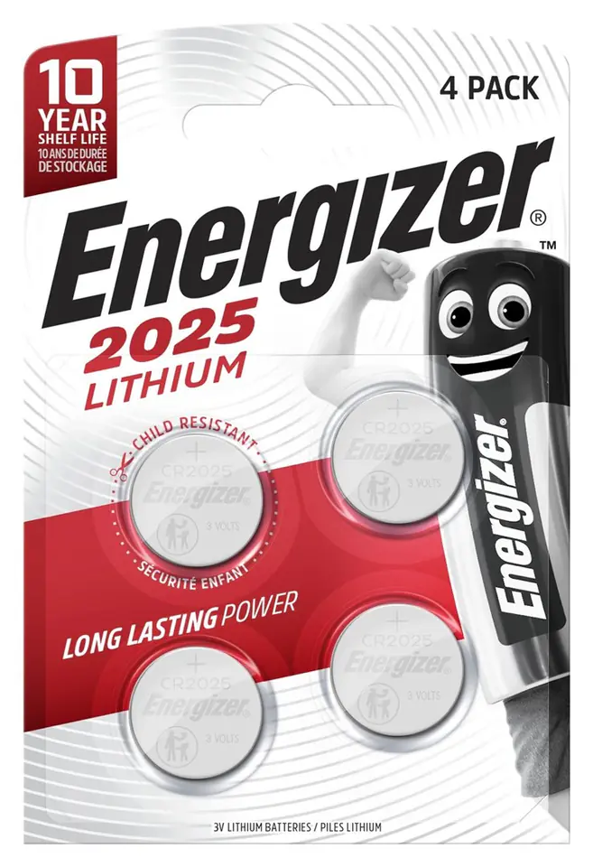 ⁨ENERGIZER BATTERIES SPECIALIZED CR2025 4 PIECES⁩ at Wasserman.eu