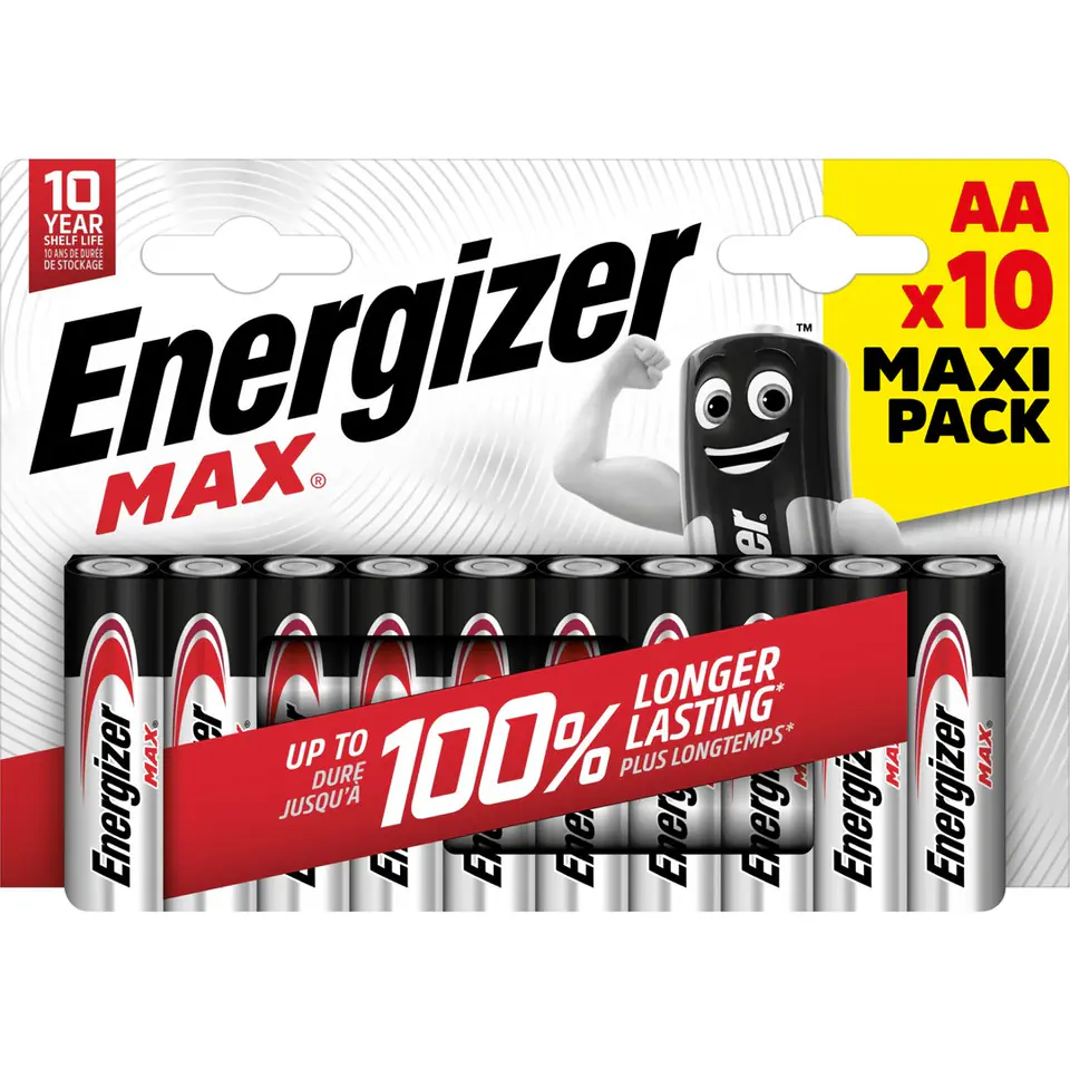 ⁨ENERGIZER BATTERIES MAX AA LR6 10 PCS ECO⁩ at Wasserman.eu