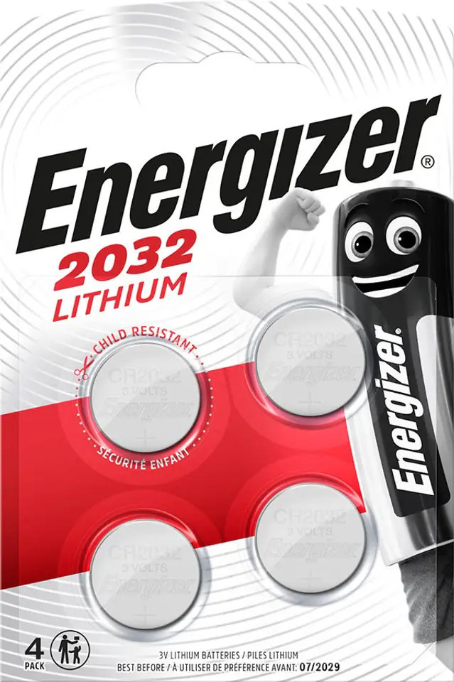 ⁨ENERGIZER SPECIALTY CR2032 3V BATTERIES 4 PIECES⁩ at Wasserman.eu