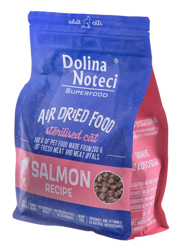 ⁨DOLINA NOTECI Superfood Sterilised Salmon - Dry Cat Food - 1 kg⁩ at Wasserman.eu