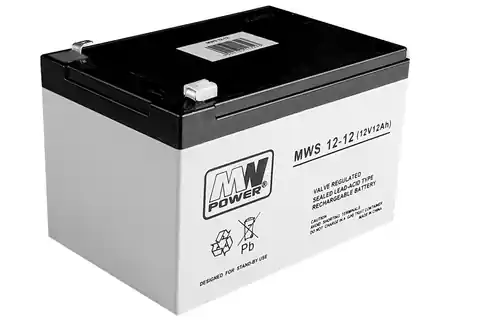 ⁨AGM Gel Battery for Car with Battery 12V12Ah⁩ at Wasserman.eu