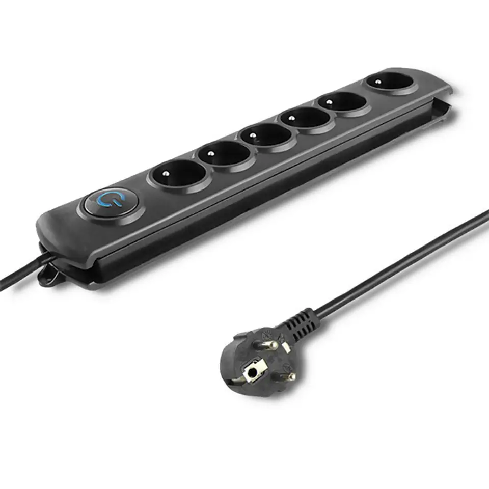 ⁨Surge protector 6 sockets, 5m⁩ at Wasserman.eu
