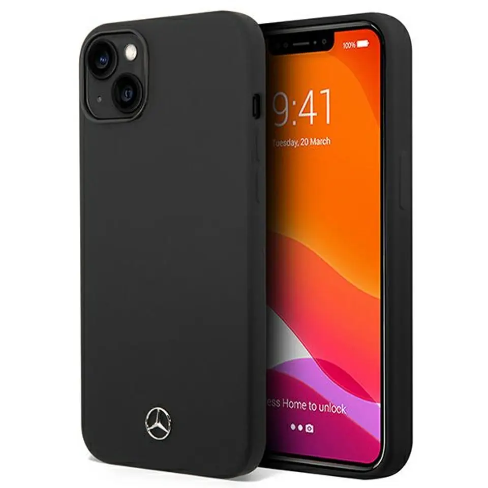 ⁨Mercedes MEHCP14MSILBK iPhone 14 Plus 6,7" czarny/black hardcase Silicone Line⁩ w sklepie Wasserman.eu