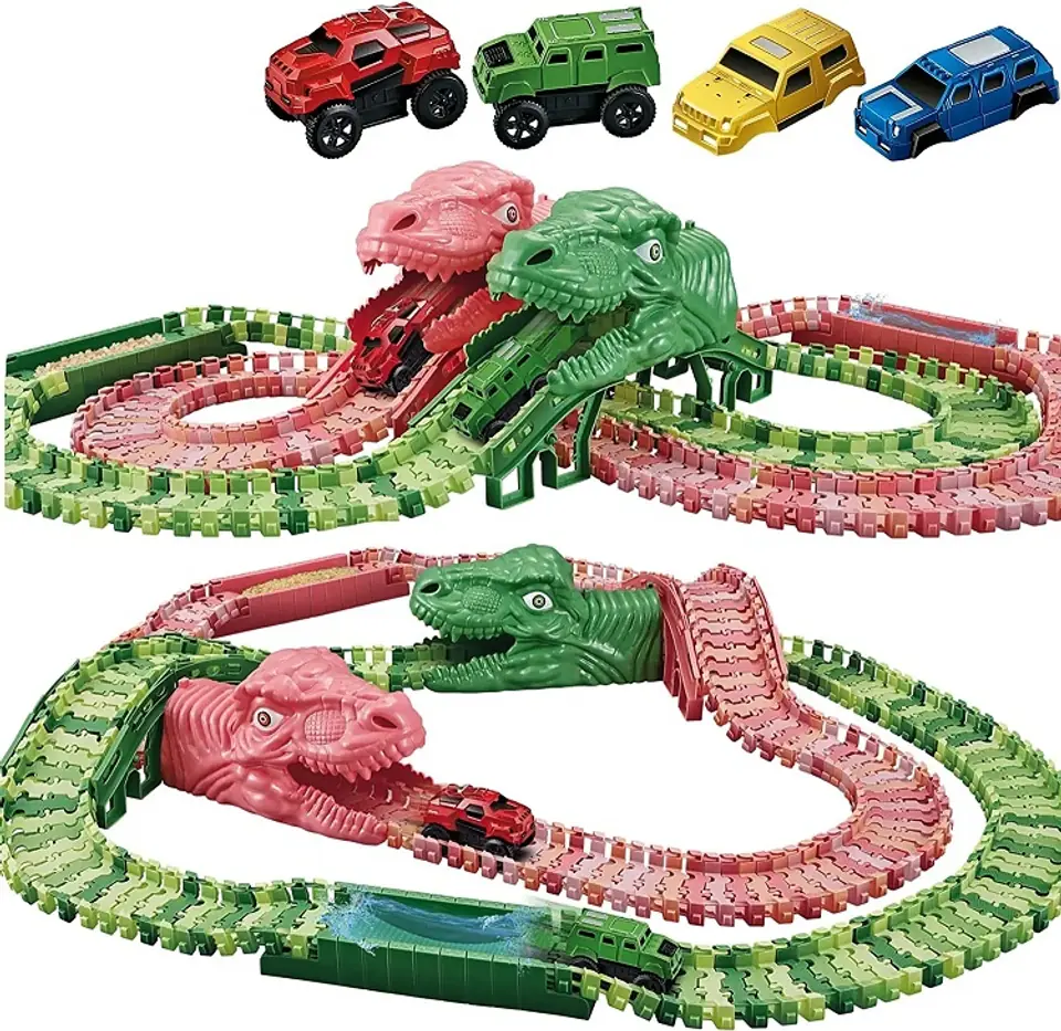 ⁨Racetrack paradise park Dinosaurs toy cars tracks 240 pieces⁩ at Wasserman.eu