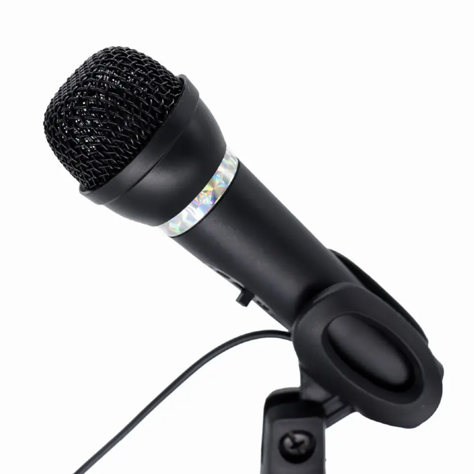 ⁨Condenser microphone wi th desk-stand⁩ at Wasserman.eu