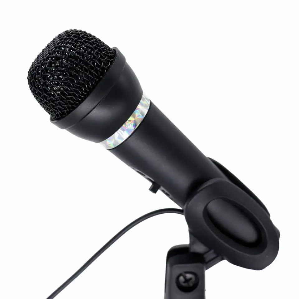 Condenser microphone wi th desk-stand at Wasserman.eu